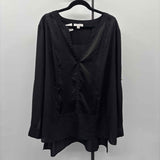 Calvin Klein Women's Size 3X Black Solid Tunic