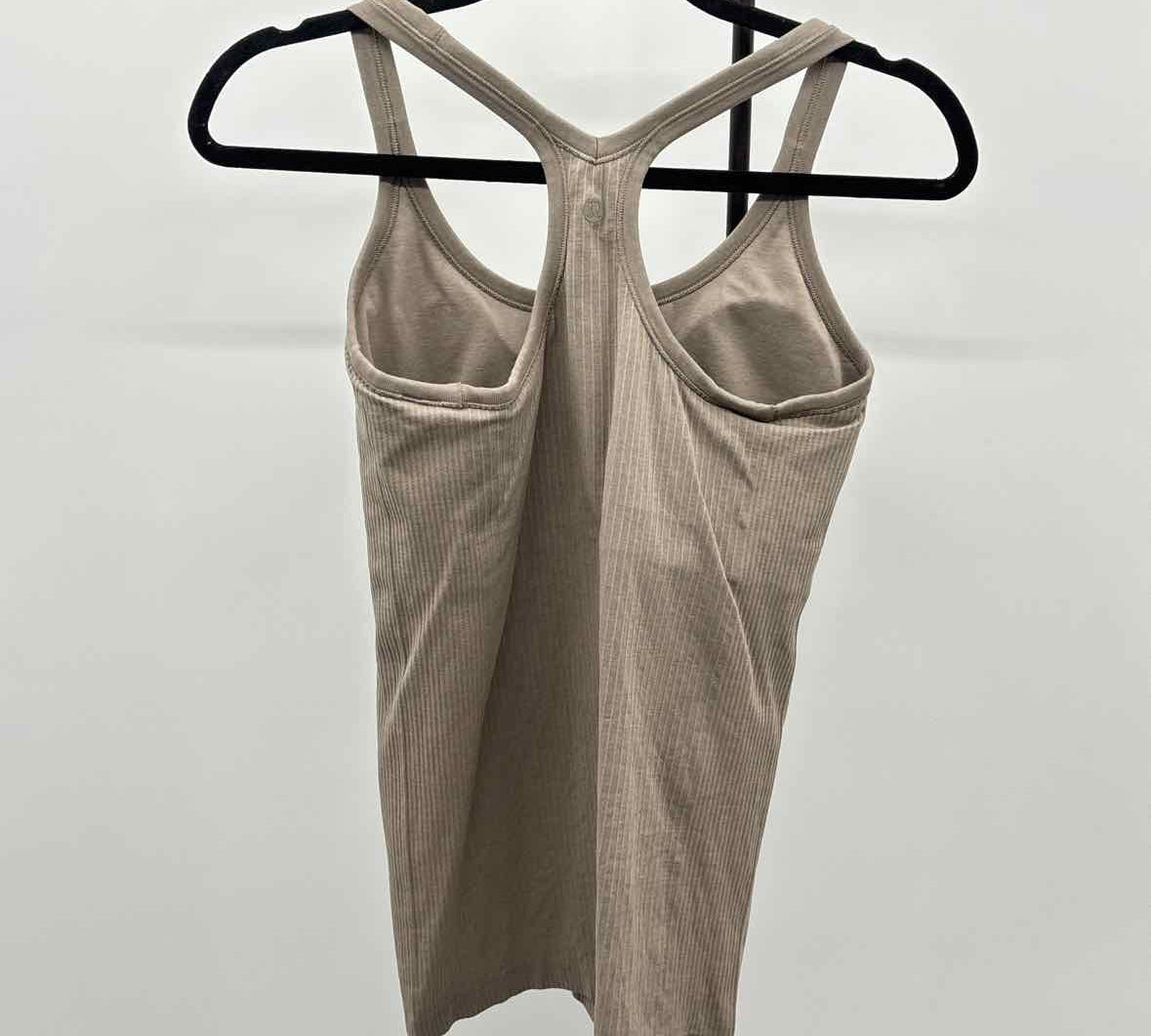 Lululemon Junior's Size 8 Tan Ribbed Tank