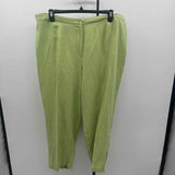 Sigrid Olsen Women's Size 20W Green Textured Capris