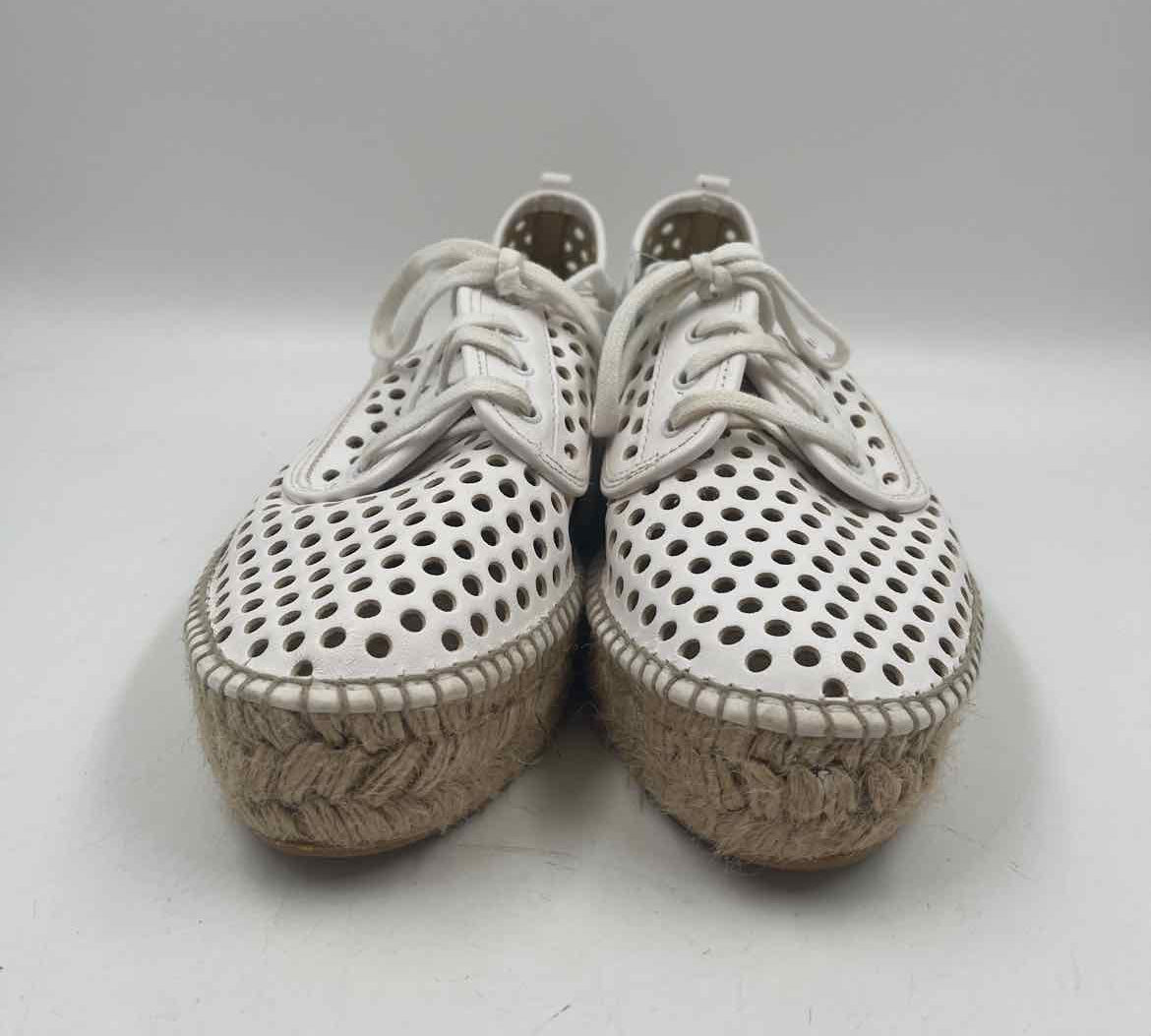 Loeffler Randall Women's Shoe Size 10 White cutouts Sneakers