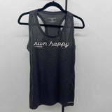 Brooks Women's Size XL Charcoal Words Tank