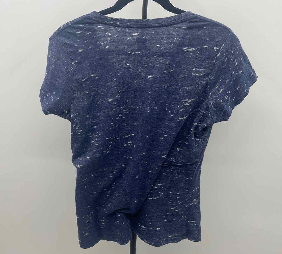 Majestic Women's Size L Blue Detroit Tigers Short Sleeve Shirt