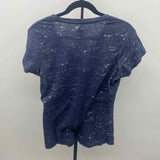 Majestic Women's Size L Blue Detroit Tigers Short Sleeve Shirt
