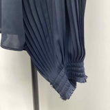 Current Air Women's Size M Navy Solid Long Sleeve Shirt