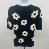 Kate Spade Women's Size S Black Floral Sweater