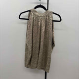 Anthropologie Junior's Size M Gold Shimmer Sleeveless Shirt