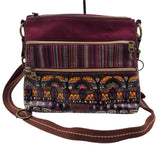 SAKROOTS Maroon & Multi Crossbody Purse