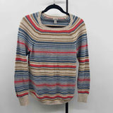 LL Bean Women's Size S Ivory Stripe Sweater