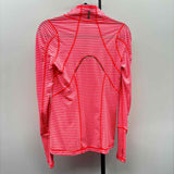 Zella Women's Size XS Neon Coral Stripe Long Sleeve Shirt