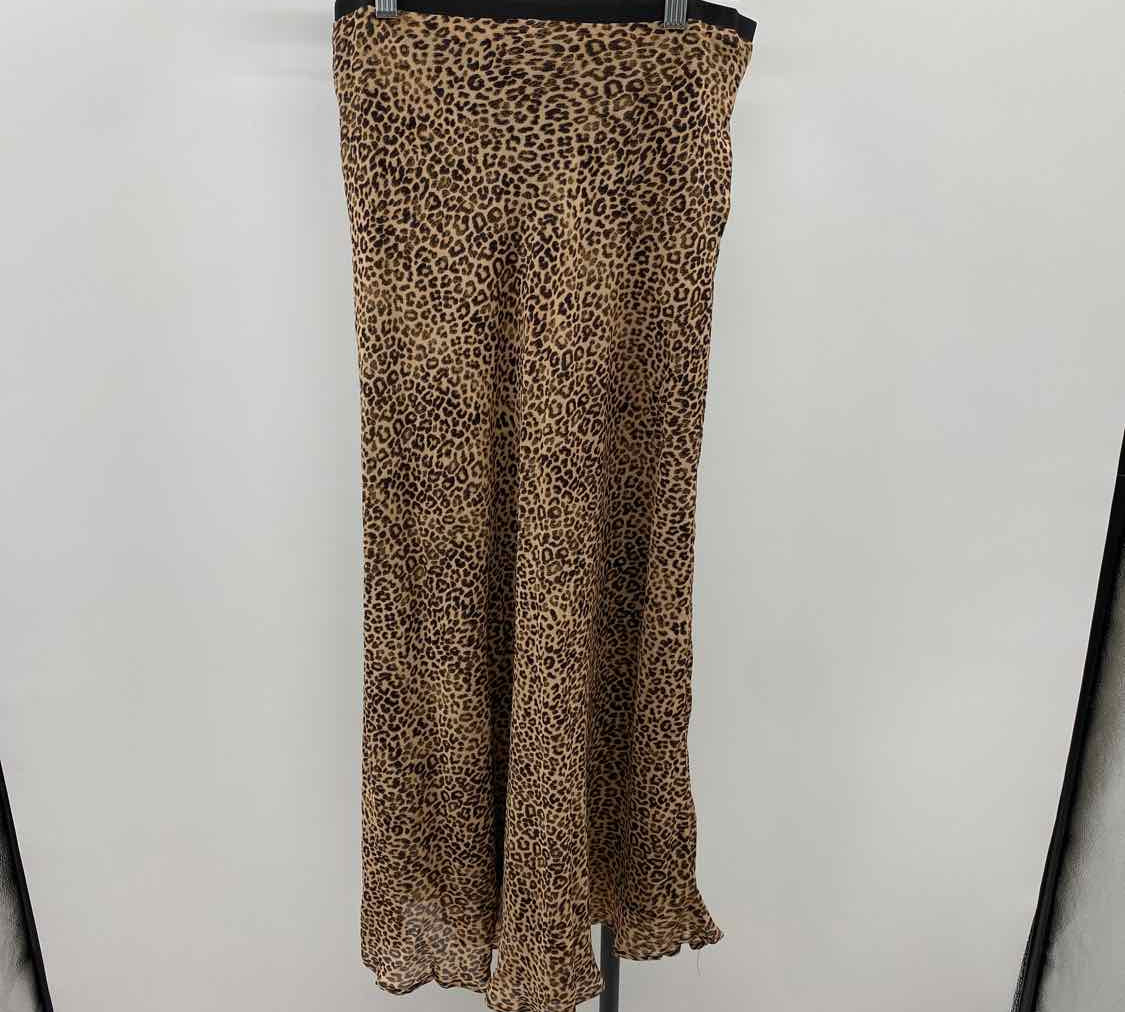 Rachel Zoe Women's Size 10 Tan Animal Print Skirt