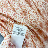 Lucky Brand Women's Size M Ivory Floral Sleeveless Shirt