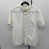 Wildfang Women's Size XXL White Solid Short Sleeve Shirt
