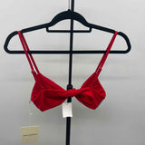 Mara Hoffman Women's Size M Red Solid Swimsuit - Separate