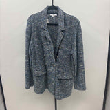 Chico's Women's Size XL Blue Tweed Jacket