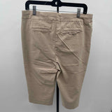 Chico's Women's Size 14 Tan Solid Capris