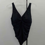 Holipick Women's Size XL Black Solid Swimsuit - 1 Piece