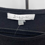 Sioni Women's Size L Black Feathers Sweater