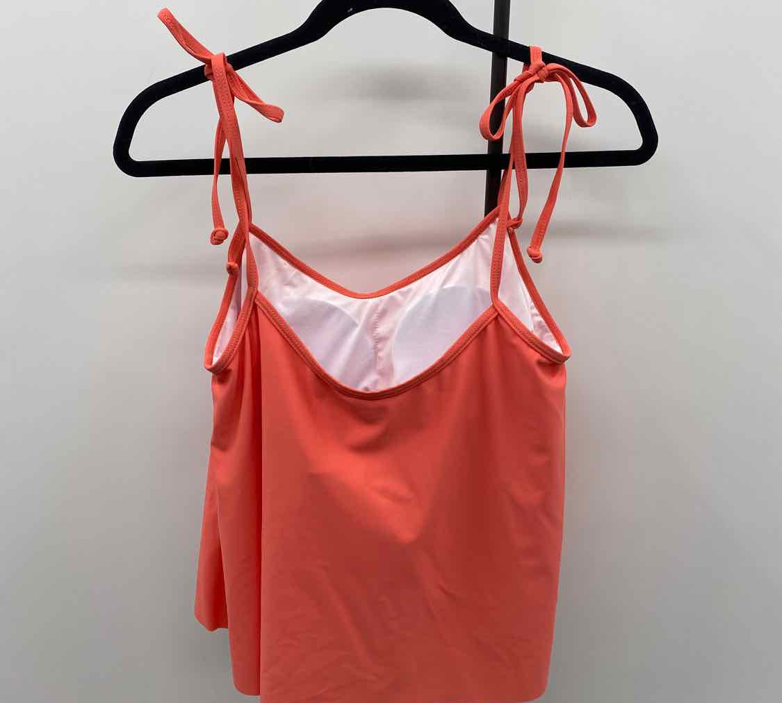 Beachsissi Women's Size L Peach Floral Swimsuit - 2 Piece