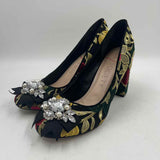 Sole Society Women's Shoe Size 7.5 Black Embroidered Heels