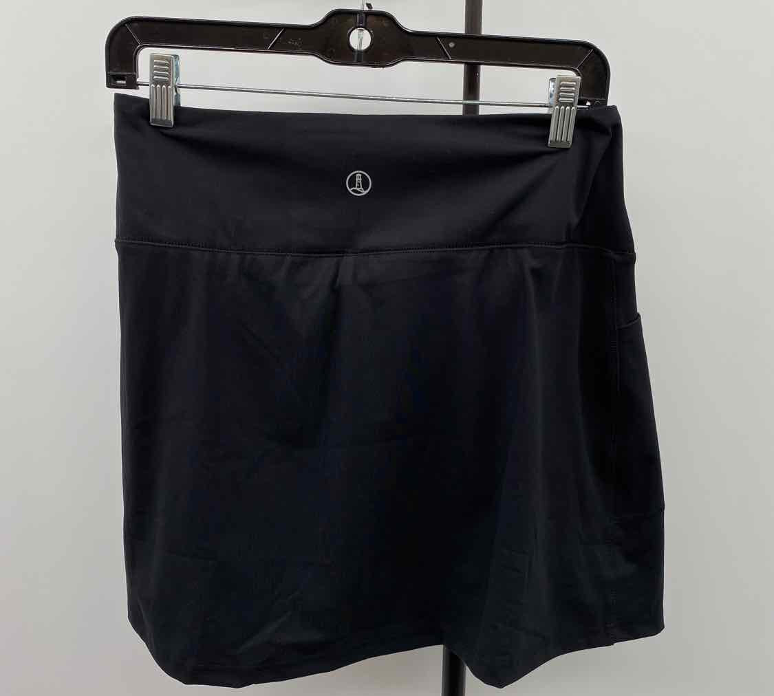 Lands End Women's Size 14 Black Solid Skirt