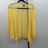 Chico's Women's Size XL Yellow Solid Cardigan