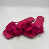 Zara Women's Shoe Size 9 Fuschia Floral Sandals