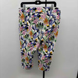 Chico's Women's Size 14 Purple Floral Capris
