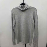 Athleta Women's Size M Gray Textured Long Sleeve Shirt
