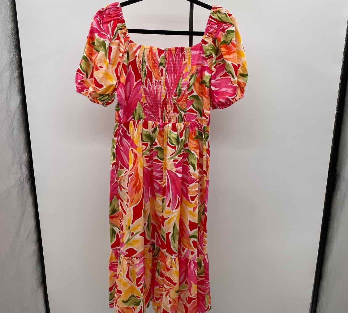 Vince Camuto Women's Size 6 Fuschia Floral Dress