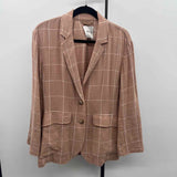 Madewell Junior's Size M Tan Checkered Jacket