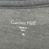 Garnet Hill Women's Size XS Black Solid Long Sleeve Shirt