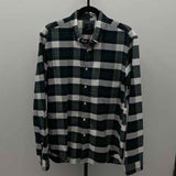 J Crew Men's Size L Navy Plaid Long Sleeve Shirt