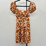 altar'd state Women's Size 2 Butterscotch Floral Dress