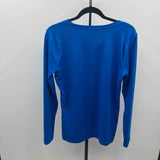 Zenana Women's Size XL Royal Blue Solid Long Sleeve Shirt