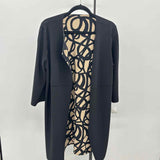 Chico's Women's Size M Black Abstract Jacket