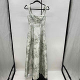 Alfred Sung Women's Size 4 Green Floral Gown/Evening Wear
