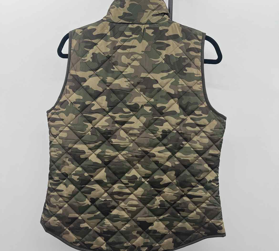 Cynthia Rowley Women's Size L Green Camoflage Vest
