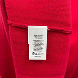 Cece Women's Size L Red Solid Long Sleeve Shirt