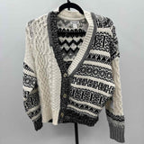 Tribal Jeans Women's Size XS White Stripe Cardigan
