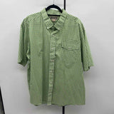 Duluth Trading Co. Men's Size 2XL Green Checkered Short Sleeve Shirt