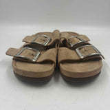 Madden Girl Women's Shoe Size 7 Beige Solid Sandals
