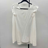 Ninexis Women's Size 3X White Solid Sleeveless Shirt