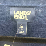 Lands End Women's Size XL Navy Solid Jacket