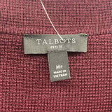 Talbots Women's Size MP Wine Stripe Sweater
