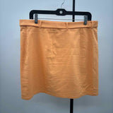 Loft Women's Size 12 Orange Solid Skirt