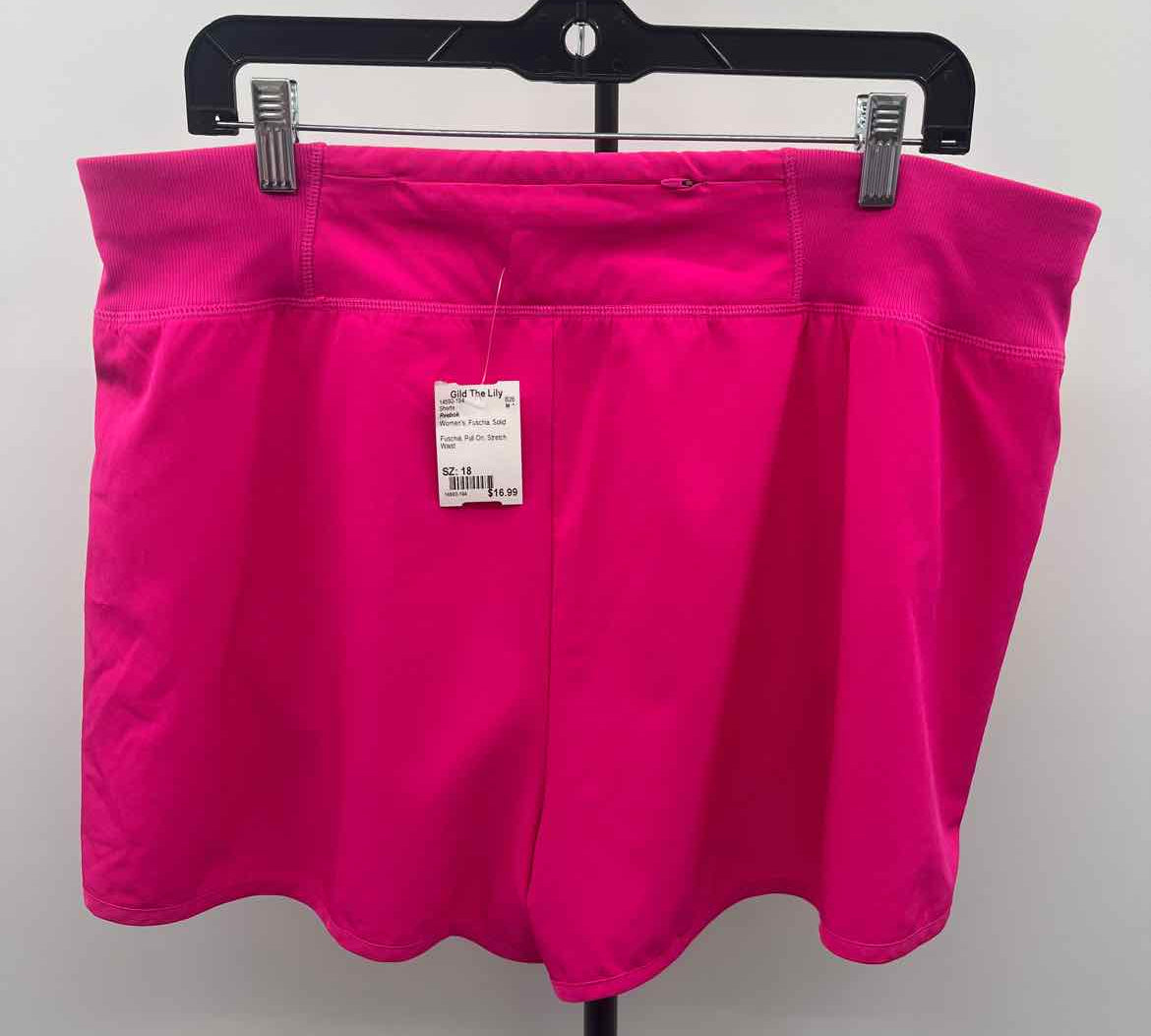 Reebok Women's Size 18 Fuschia Solid Shorts