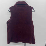 Chaps Women's Size L Wine Plush Vest
