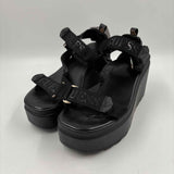 Guess Women's Shoe Size 7.5 Black Solid Sandals