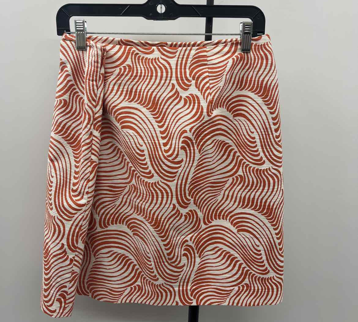 Ann Taylor Women's Size 12 Burnt Orange lines Skirt
