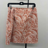 Ann Taylor Women's Size 12 Burnt Orange lines Skirt